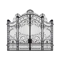 Perforated Garden Metal Main Gate Driveway Gate Design Wrought Iron Gate Wall Trellis Gates Privacy Fencing Panel Gate Outdoor