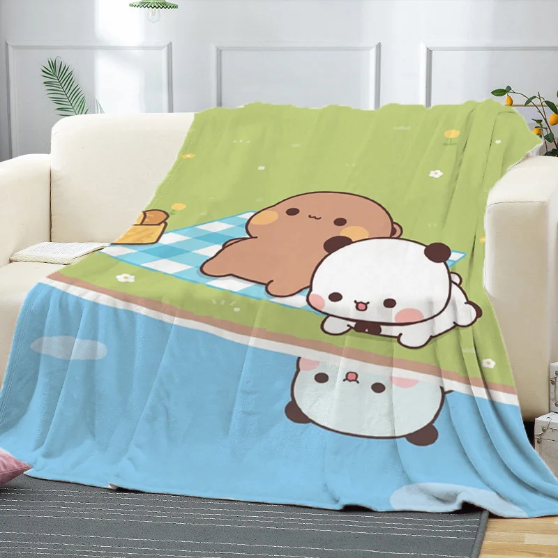 

Anime Blanket Sofa Summer Peach Mochi Cat Bedspread on the Bed Bedroom Decoration Boho Home Decor Fluffy Soft Blankets Throw Nap
