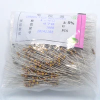 500pcs 470 ohm resistors 14w ideal for dc 12v leds 470r 5 carbon film resistor
