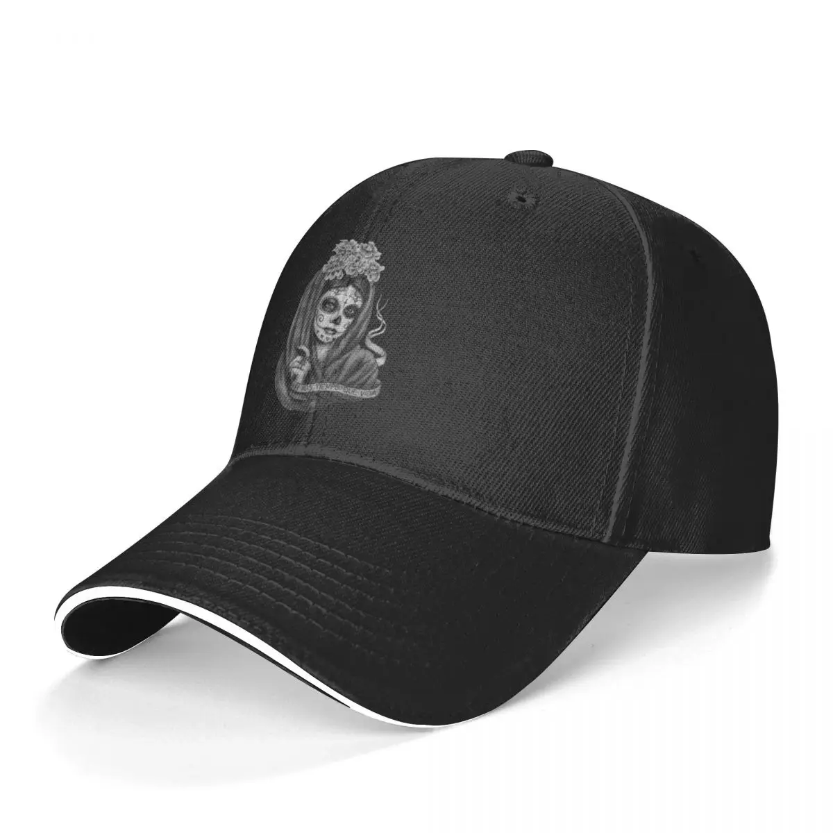 Catrina Baseball Cap Hay Mas Tiempo Que Vida Men Printed Trucker Hat Trendy University Fashion Snapback Cap