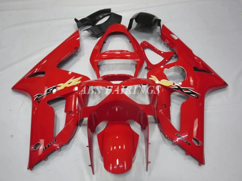 

4Gifts New ABS Motorcycle Fairings Kit Fit For Kawasaki Ninja ZX-6R ZX6R 636 2003 2004 03 04 Bodywork Set Custom Glossy Red