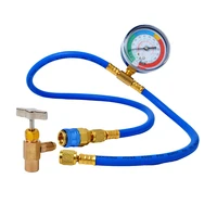 car ac air conditioning r134a refrigerant recharge hose pressure gauge measuring kit copper auto car accessories