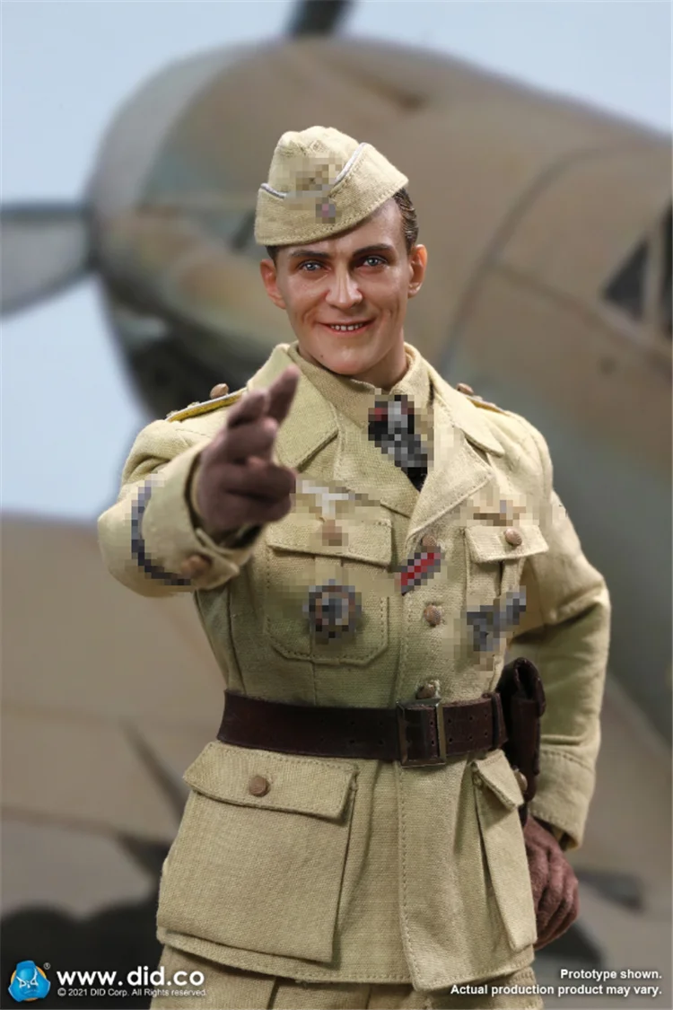

1/6 DID D80154 WWII Series Star of Africa Pilot Hero Hans Joachim Marseille E60060 Dress Uniform Suit Waist For 12inch Slim Body