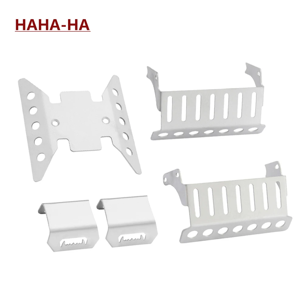 

Metal Chassis Armor Portal Axle Protector Plate Skid for 1/10 RC Crawler Axial SCX10 III AXI03007 Wrangler JLU Upgrade Parts