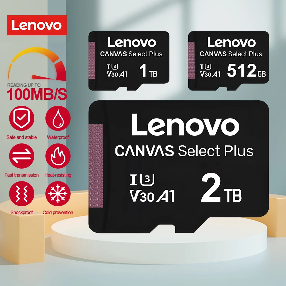 

Lenovo U3 A2 Micro TF SD Card 2TB 1TB 512GB V30 Flash SD Memory Card 256GB 128GB 64GB Mini SD Card For Nintendo Switch Games