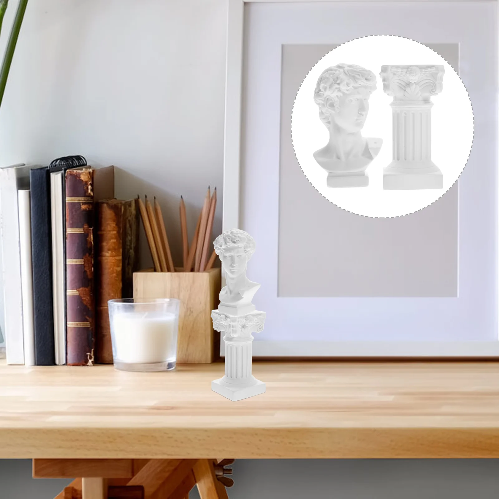 

Statue Ornaments Nordic Decor David Head Sculpture Avatar Greek Bust Portraits Value Greek Statue David Resin Bust Statue Man