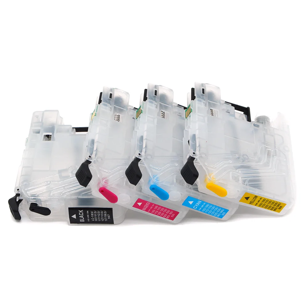 Многоразовый картридж LC103 LC123 с чипом ARC для Brother DCP-J152W MFC-J245 J285DW J450DW J470DW J475DW J650DW J870