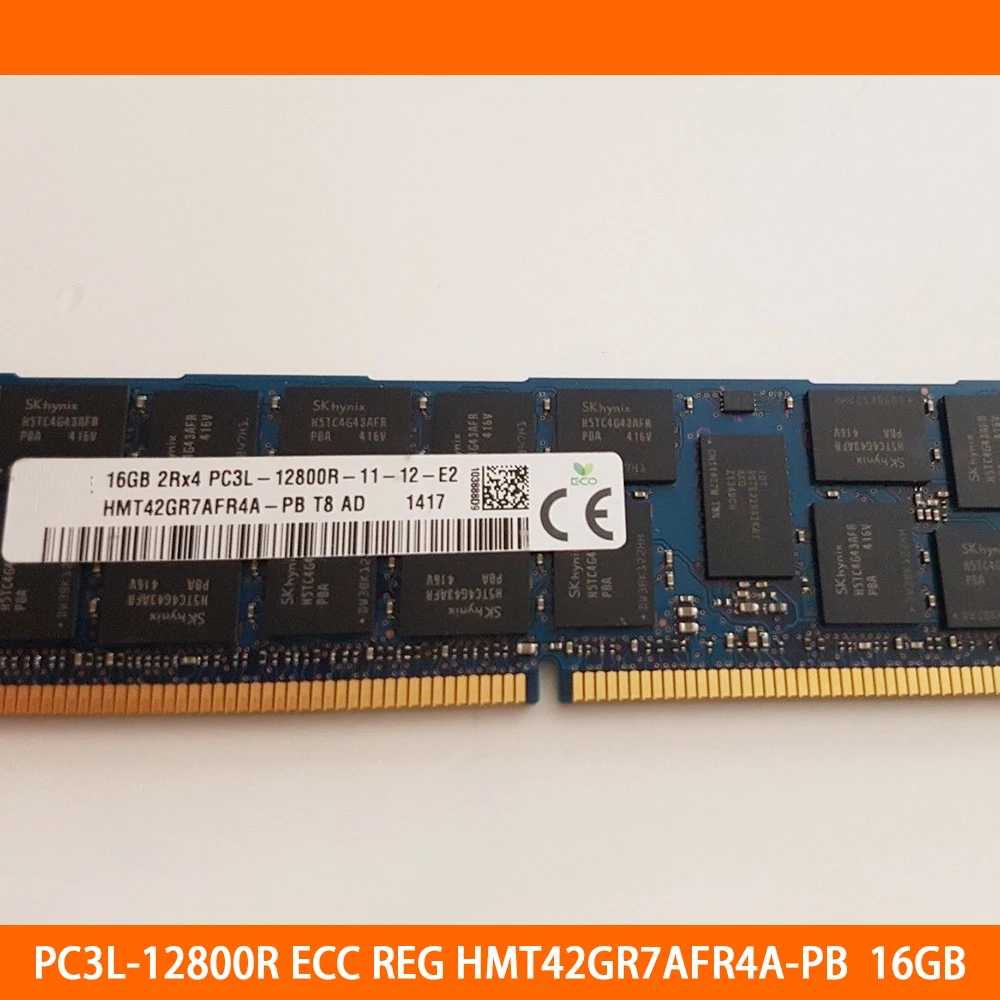 RAM 16GB 16G 2RX4 PC3L-12800R ECC REG HMT42GR7AFR4A-PB Server Memory High Quality Fast Ship