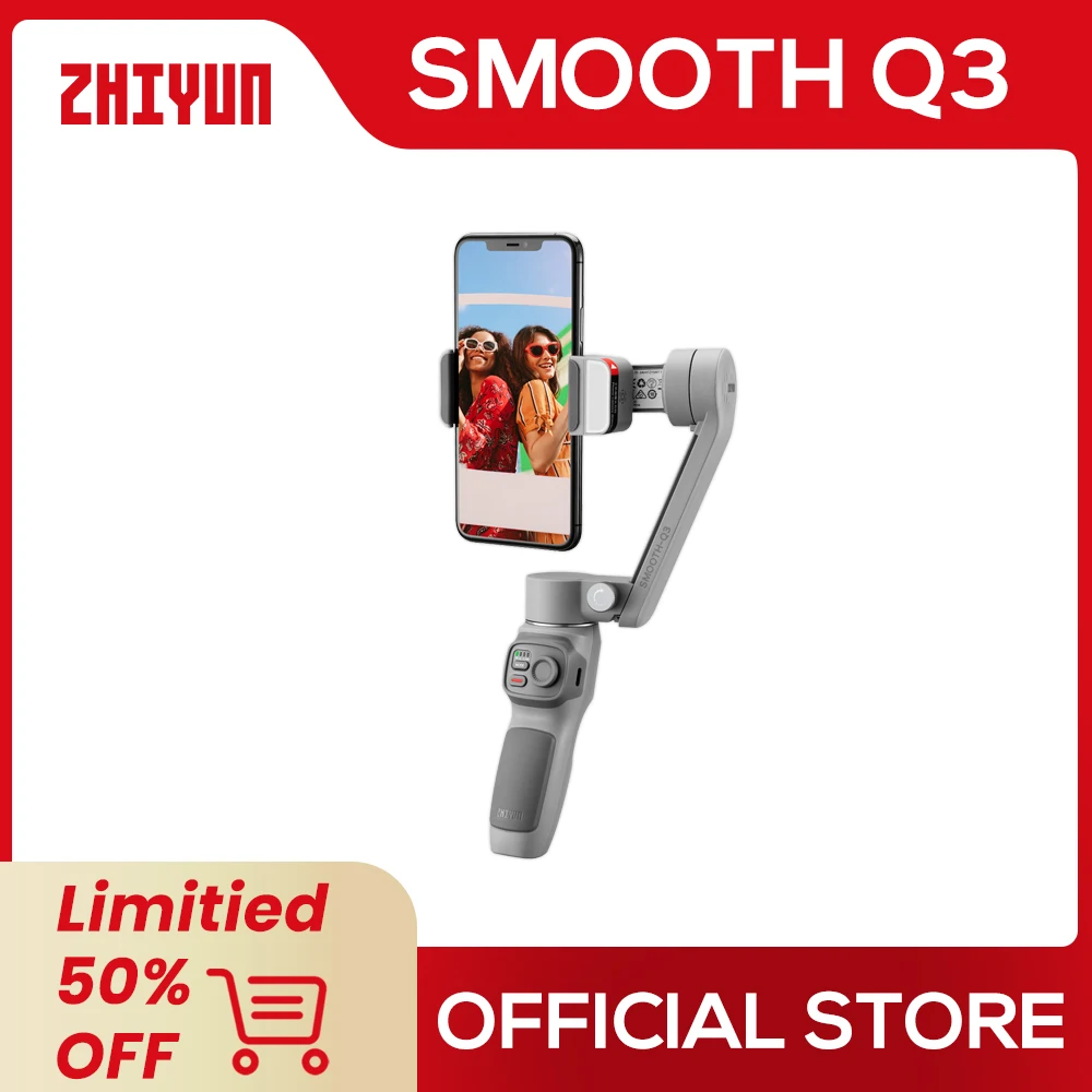 

ZHIYUN Official SMOOTH Q3 3-Axis Smartphone Gimbal Phone Gimbals Portable Stabilizer for iPhone 14 pro max/Xiaomi/Huawei