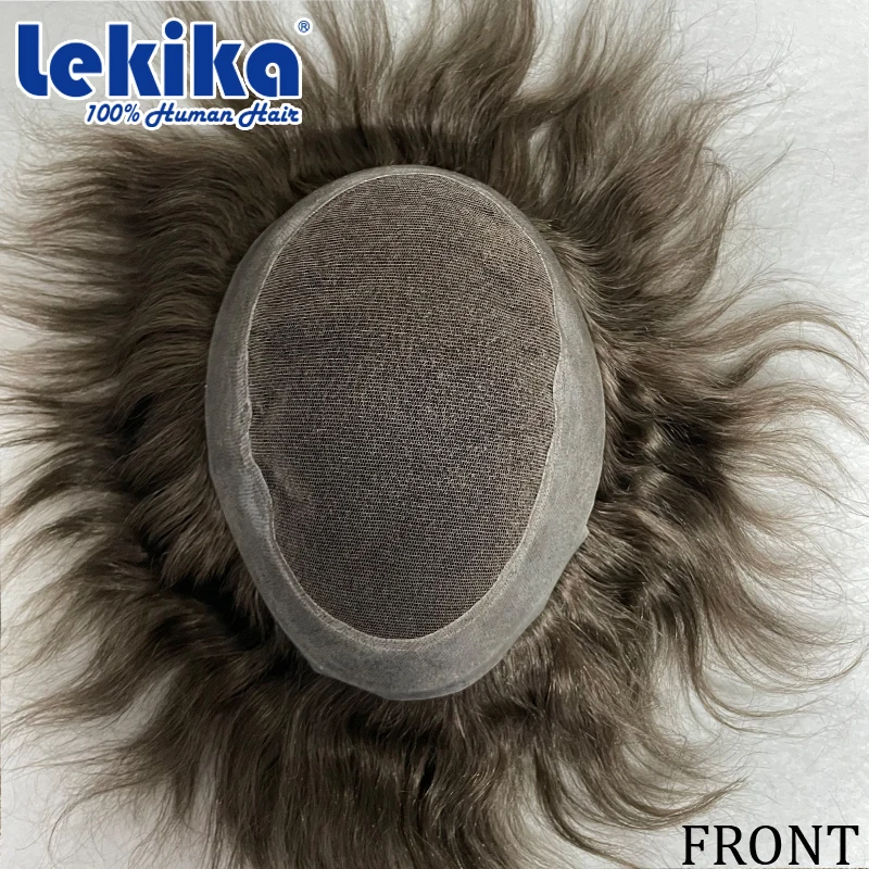 Фото Накладка для волос 2'' Wide Edge AUSTRALIA Toupee из швейцарского кружева, система замещения волос из натуральных человеческих волос, идеальный протез из натуральных волос Реми, аксессуары для волос №3