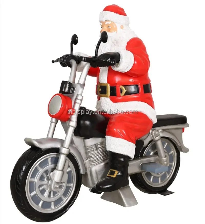 Рождественский фестиваль домашний декор статуя Санта-Клауса из стекловолокна