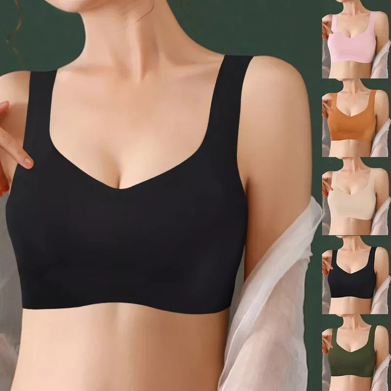 

Seamless Bra Women Sports Bra Female Push Up Lingerie Fitness Sportswear No Steel Ring Underwear Breathable Top Yoga Running Bra