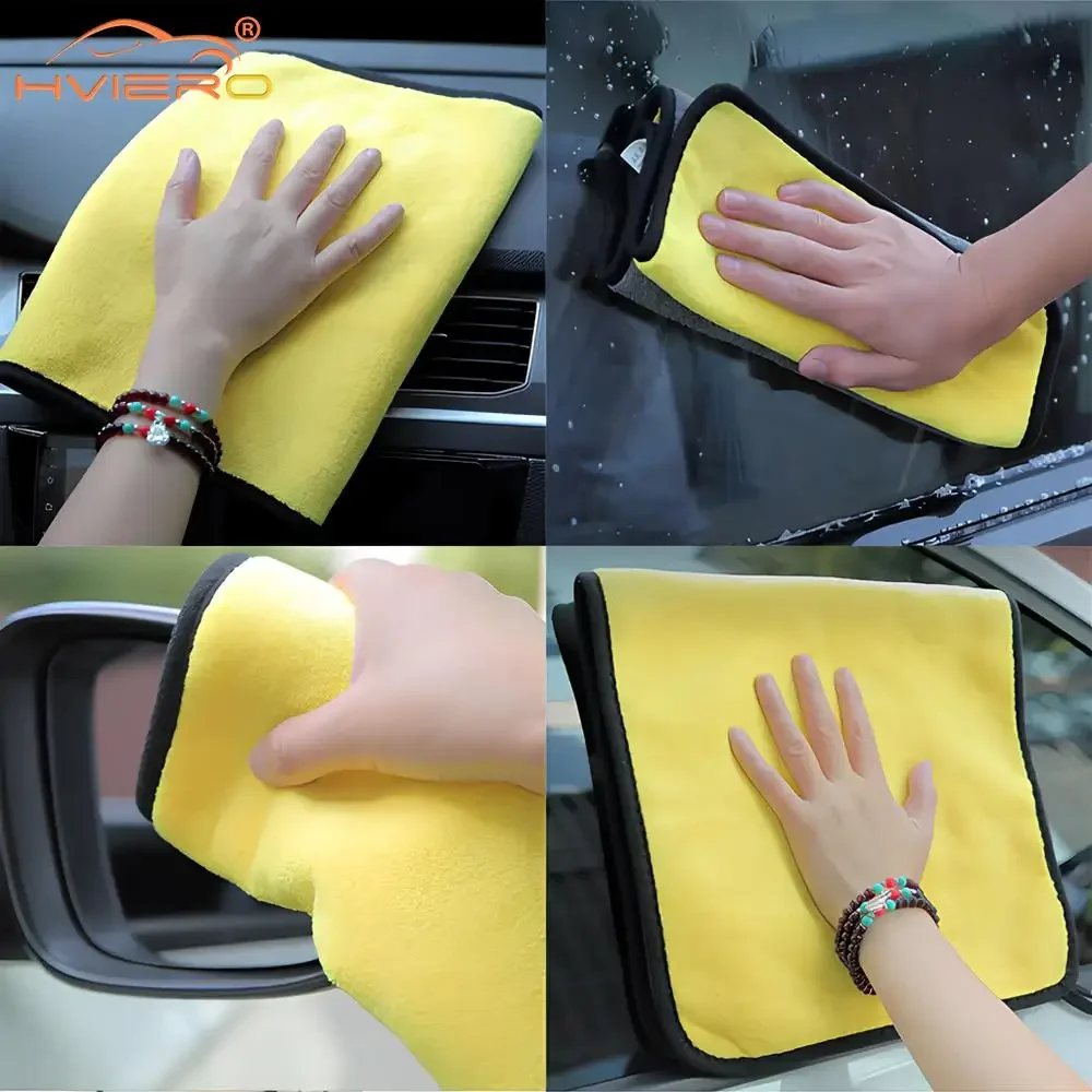 1 шт. 160x60 см полотенце для мытья автомобиля 400GSM микрофибра высокое водопоглощение