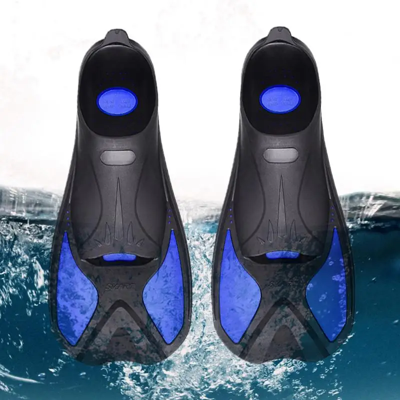 

Short Swim Flippers Light In Weight Short Swimming Flipper Snorkeling Freestyle Foot Board Frog Shoes Short Training Fins For