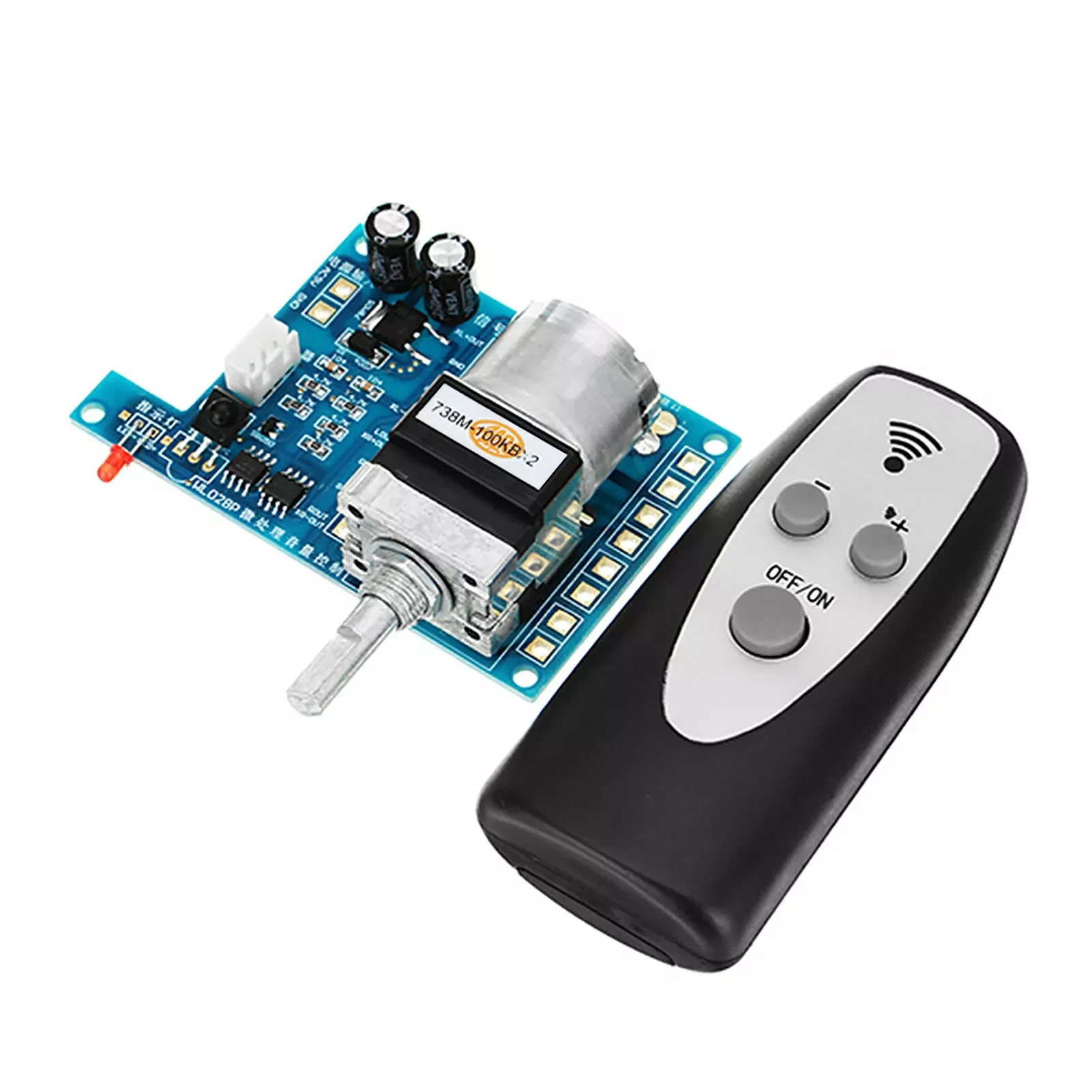 

Volume Control Board Motor Remote Control With Indicator Light Electric DC 9V Infrared Components Potentiometer Durable Modules