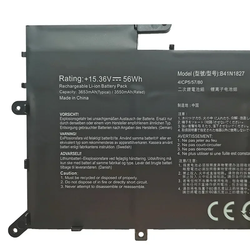 Новый аккумулятор для ноутбука B41N1827 15 36 В Asus ZenBook Flip UX562FD UX562FA-AC033T AC028T AC022T AC051T AC050T
