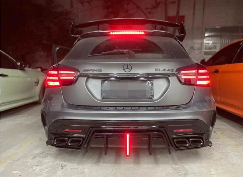 Задний бампер из углеродного волокна для X156 Mercedes-Benz GLA45 AMG 2015-2019