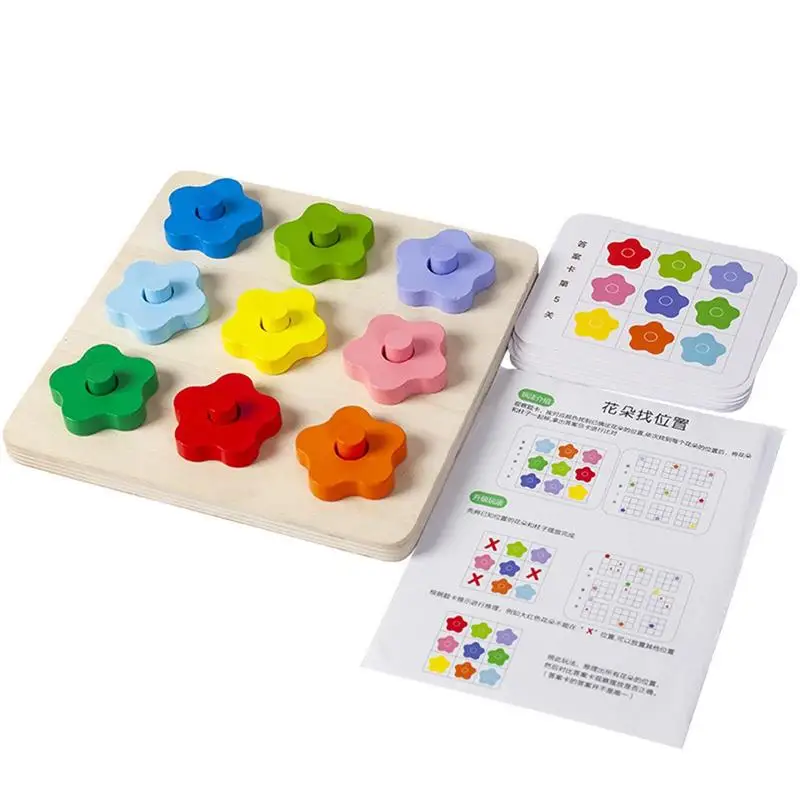 

Цветные сортировочные блоки для распознавания цветов, Обучающие игрушки, деревянные игрушки Монтессори для мелкой моторики, подходящие цвета игрушки