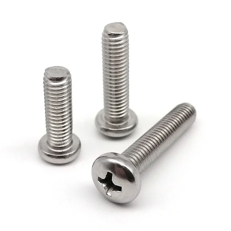 

5/10/50 шт. M1 M1.2 M1.4 M1.6 M2 M2.5 M3 M3.5 M4 M5 M6 M8 GB818 A2-70 304 Болт из нержавеющей стали с крестообразным шлицем и круглой головкой Phillips