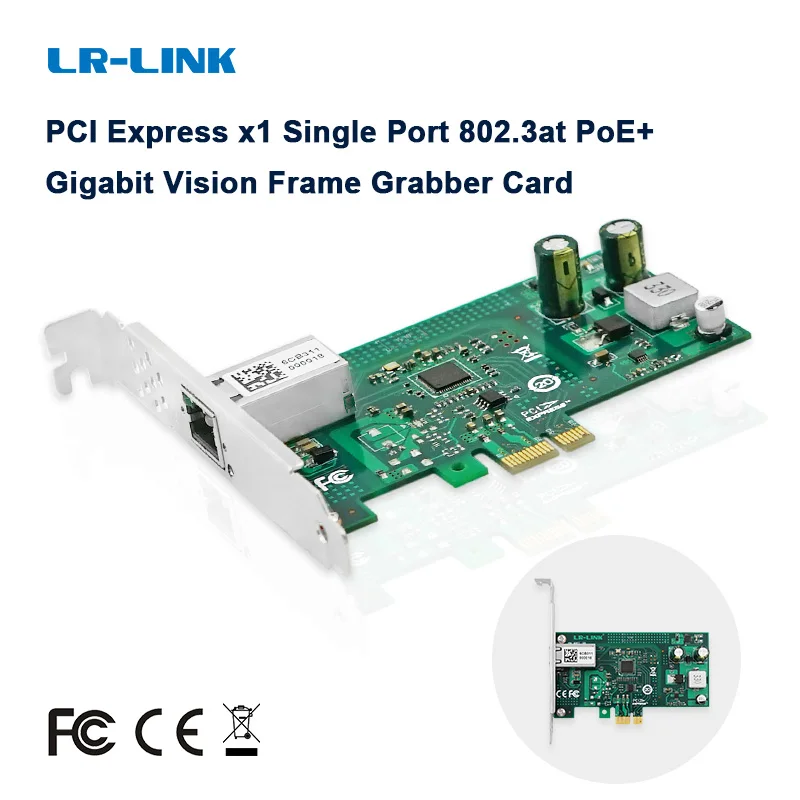 LR-LINK 2001PT-POE GigE   802.3at    RJ45 Gigabit PCIe x1 PoE +      Intel I210