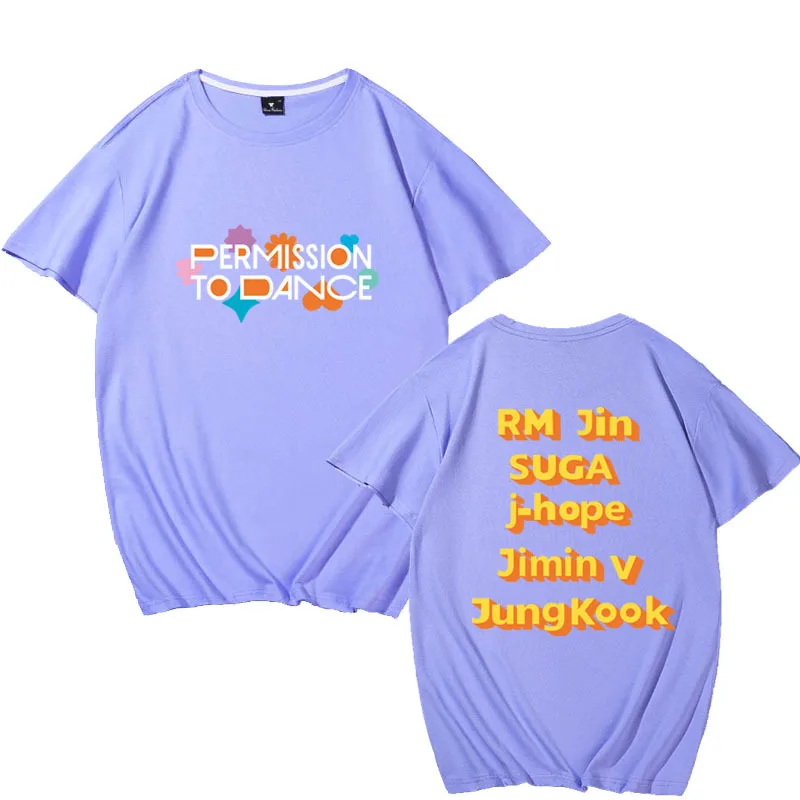 

Jimin tshirt Summer Man Women Bat Sleeve Crew Neck Purple Y2k T-shirt Harajuku 90S Couple Oversize Top Streetwear Cheap Clothes