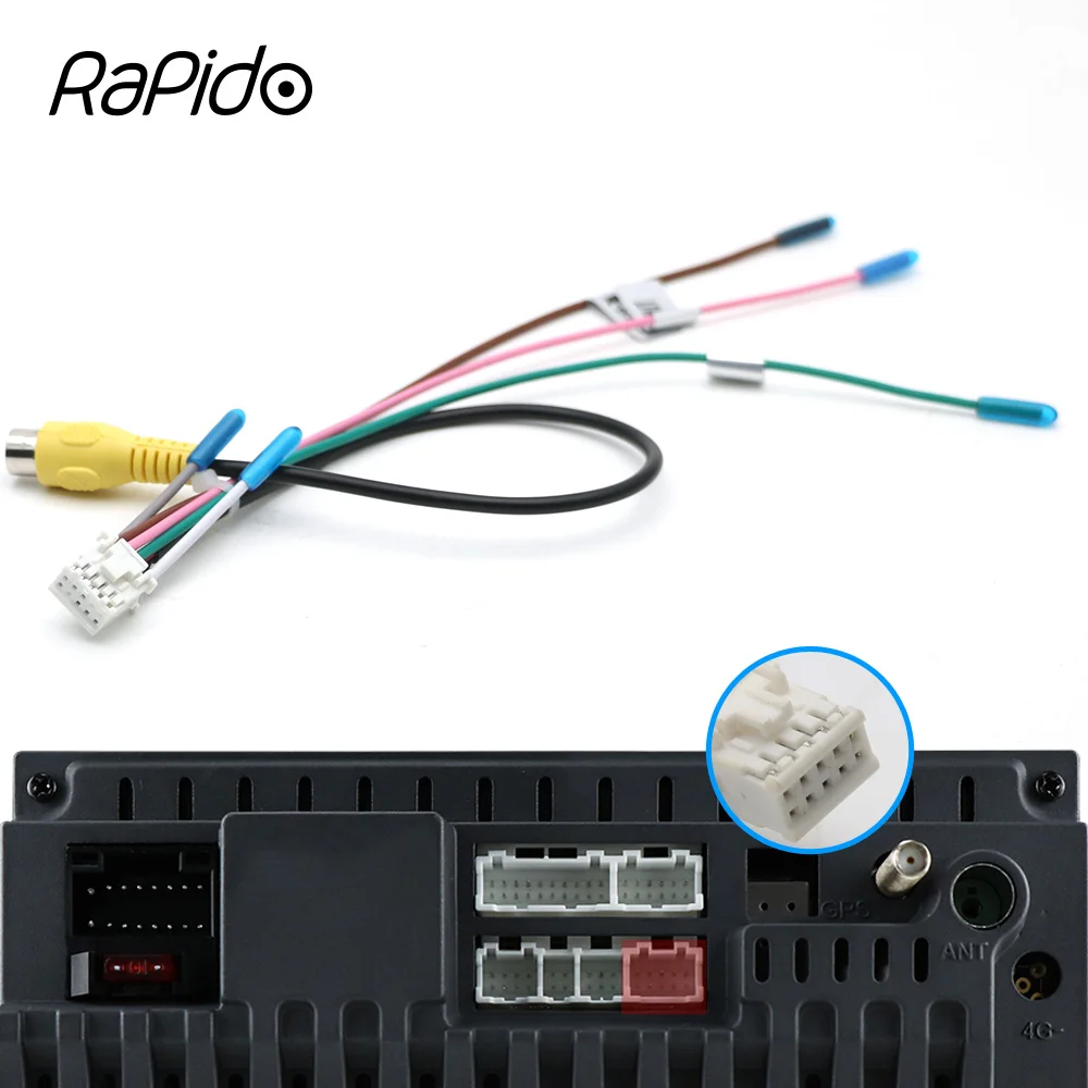 Универсальный 10-контактный RCA видеовход для камеры ИК-тормоз управление проводом