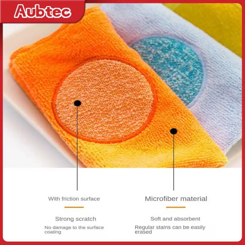 

Тканевая щетка для посуды, для удаления пятен от масла, поглощает воду, ткань, Современная Минималистичная супертонкая волокнистая щетка для кастрюль, 30 × 30 см