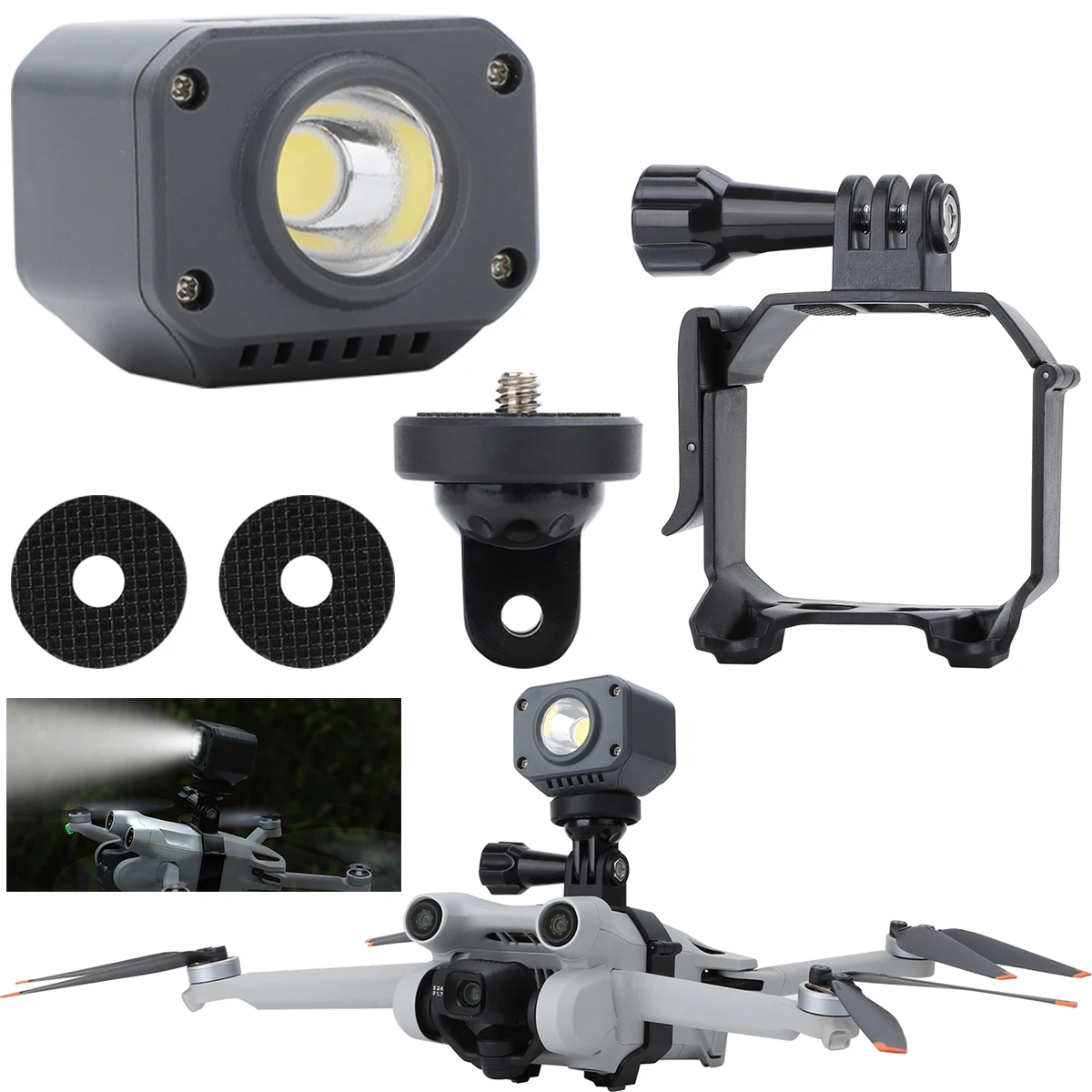 

1 комплект держатель для заполсветильник камеры Монтажный кронштейн Расширение Комплект с винтовым основанием для DJI экшн-камеры аксессуар...
