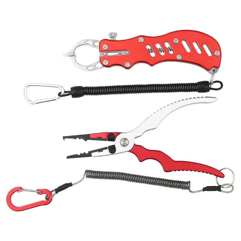 

KYPLAY New Fishing Tackle Set Aluminium alloy Fish Lip Grip Fish Control with Multifunction Pliers Equipment for Fishing