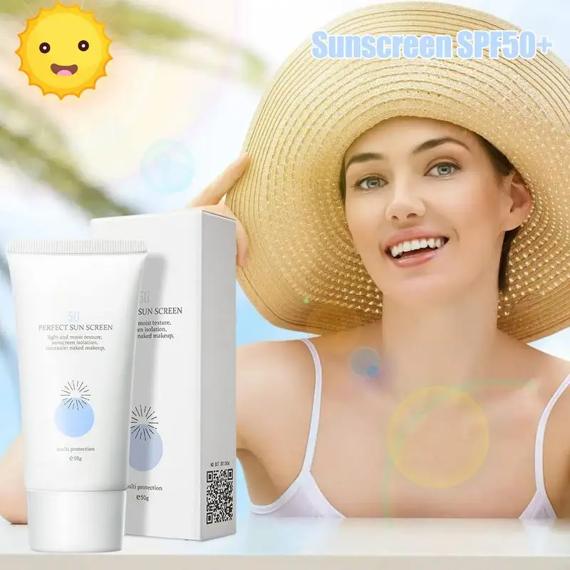 Spf50+ Body Face Sun Cream Brightening Moisturizing Refreshing Summer Sunscreen Ointment Perfect Gift