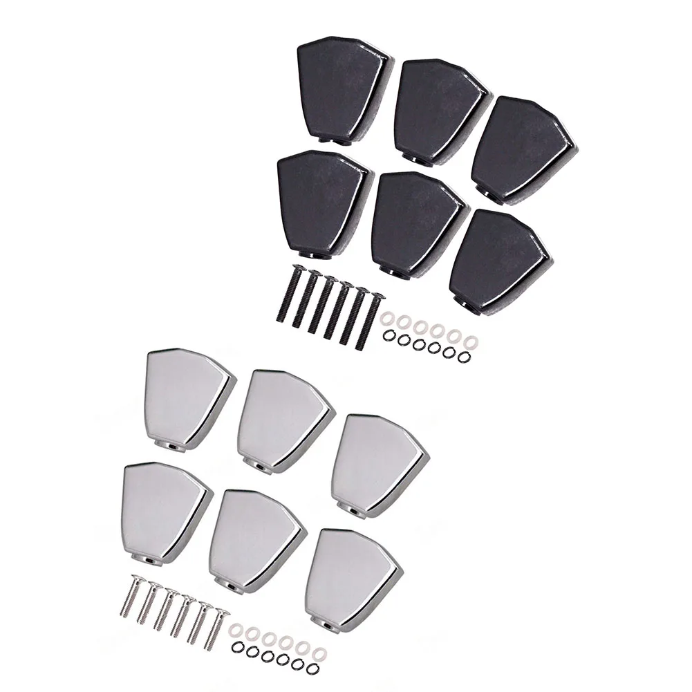 

6pcs Guitar Tuning Peg Tuner Machine Head Replacement Buttons Knob Handle Parts Button Knobs Handle Guitar Parts Accessories