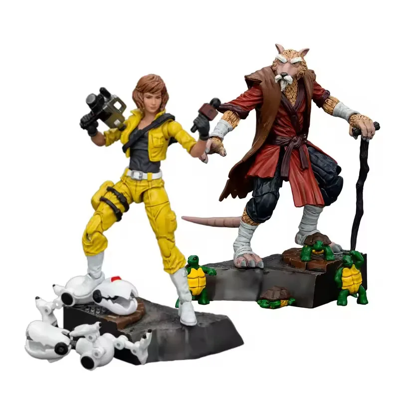 JOYTOY TMNT Ninja Turtles Splinter April O'Neil 1/18 Фигурка Аниме Фигурки Игрушки