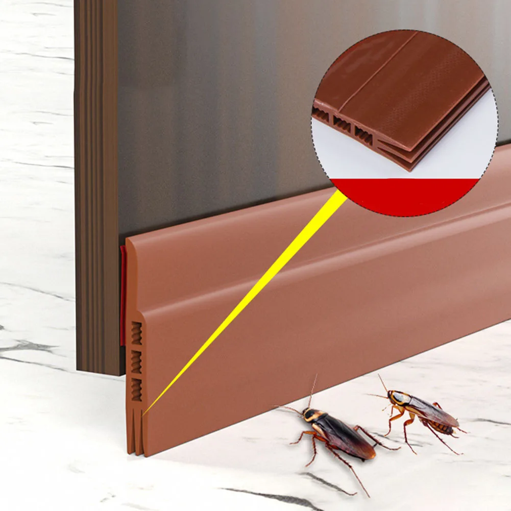 

100CM Seal Strip Weather Stripping Under Door Draft Stopper Window Seal Strip Noise Stopper Insulator Door Sweep Prevent