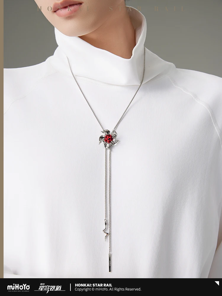 MiHoYo официальное ожерелье Honkai Star Rail Acheron модный тренд колье подвеска комплект