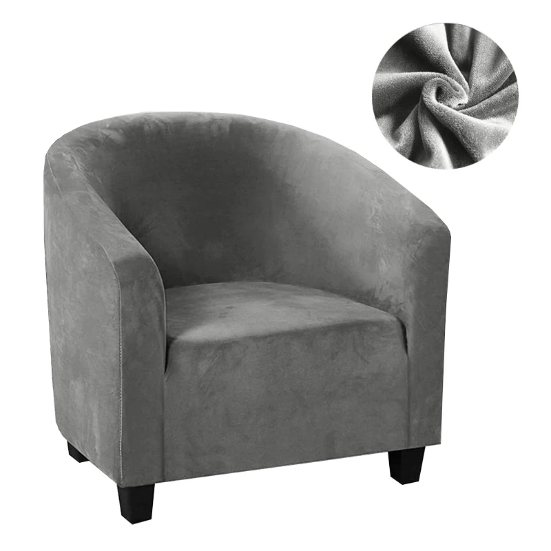 

Бархатный Чехол на стул для клуба, эластичная растягивающаяся Обложка для дивана с рисунком для гостиной, домашний декор