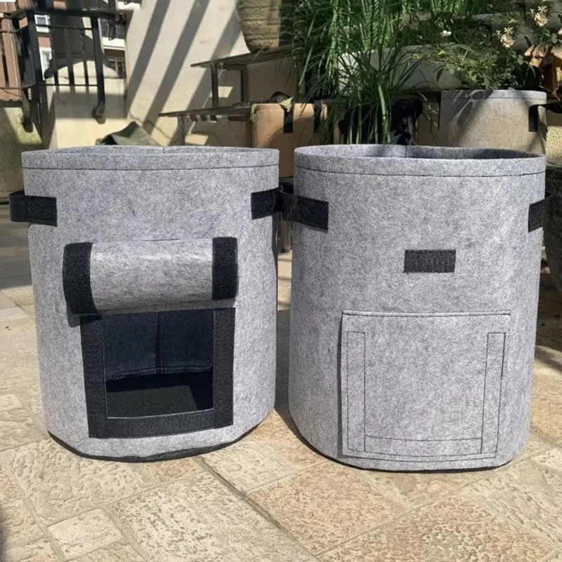 

Durable Felt Plant Bag Green Planting Bucket Thickened Planting Bag Non-woven Beauty Planting Bag Potato Bag Vertical Tools
