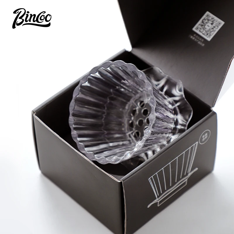 Чашка с фильтром для кофе Bincoo ручной работы плоская сетчатая корзина фильтр