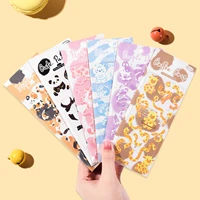 5 packs ribbon series notebook stickers goo card planner decorative cute korean water cup photo journal stickers