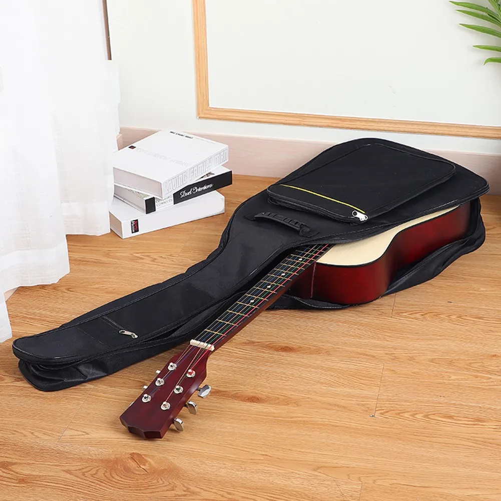 

Acoustic Guitar Bag Backpack Bag Black Double Gig Guitar Padded Straps Useful Reliable Top Sale Hot Sale Newest