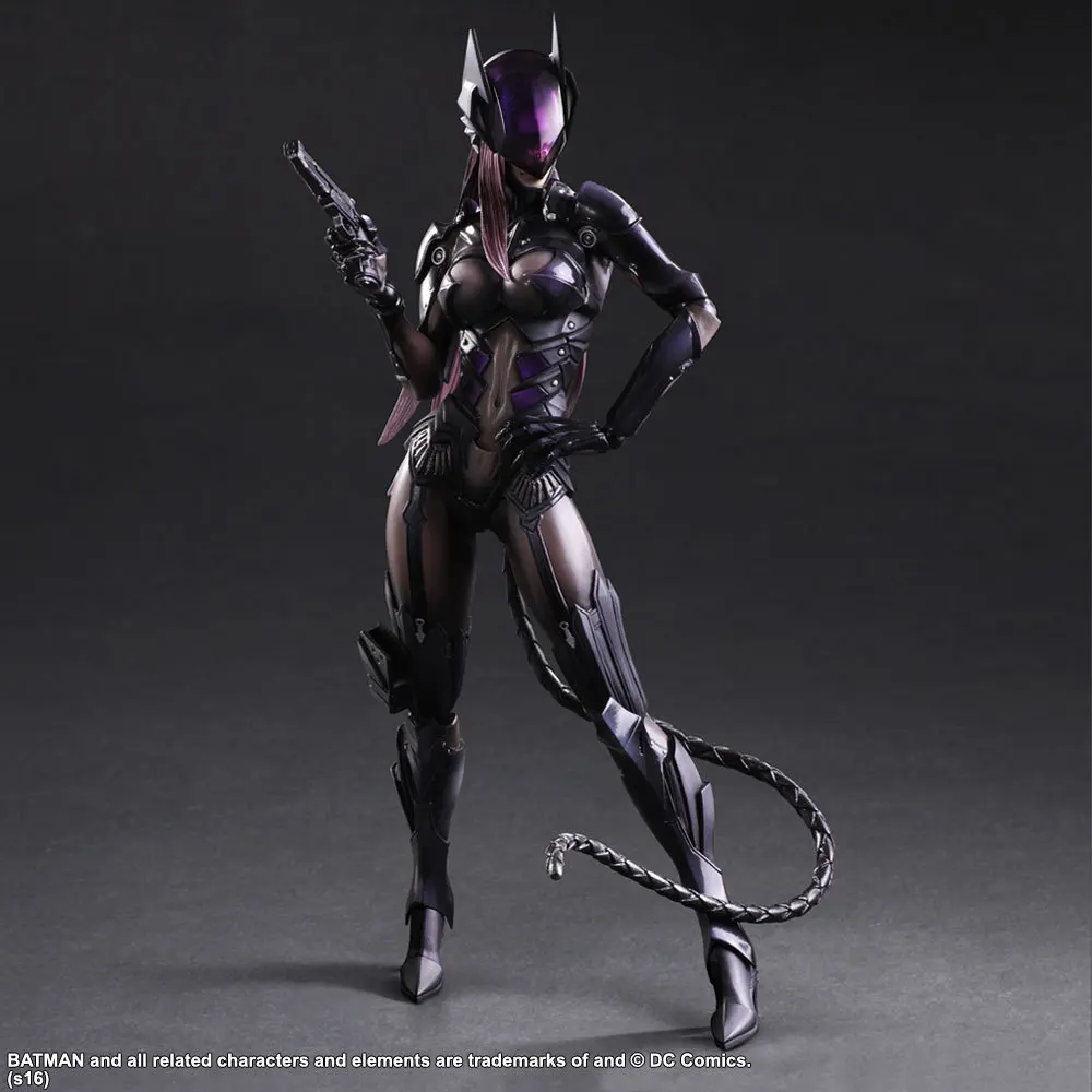 

PLAY ARTS Catwomen Action Figure The Dark Knight Rises Selina Kyle Model Toy Gift 27CM