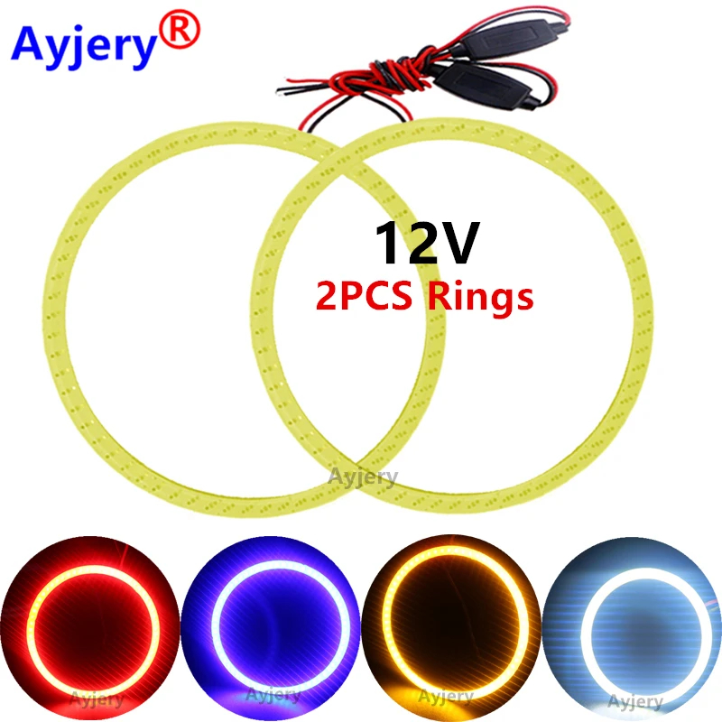 COB Angel Eyes 12 В постоянного тока дневный свет для универсальных транспортных