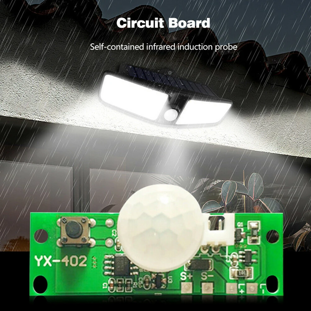 

Solar Lamp Circuit Board 3.7V DIY Infrared Human Body Induction Control Sensor Module Controller Solar Wall Light Circuit Board