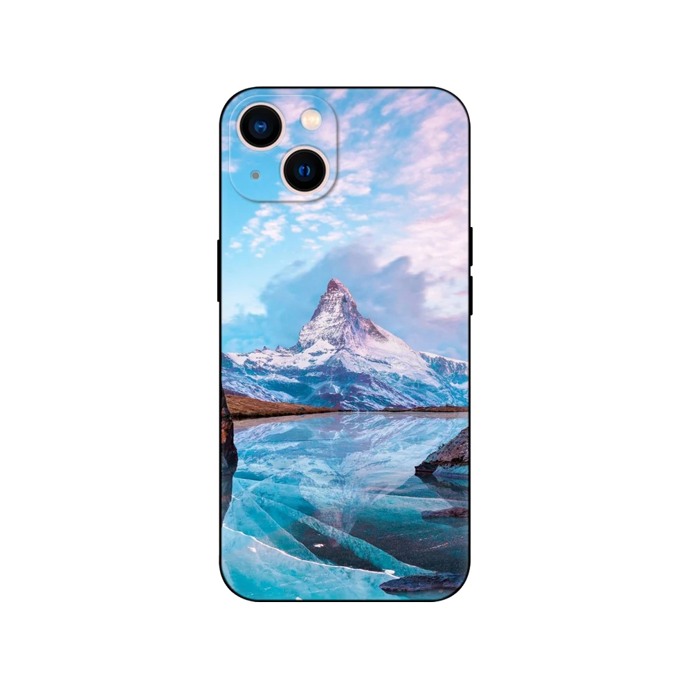 Черный чехол из ТПУ для Motorola Moto G60 4G G60S G71 G9 Play Plus Power One Женский с изображением гор