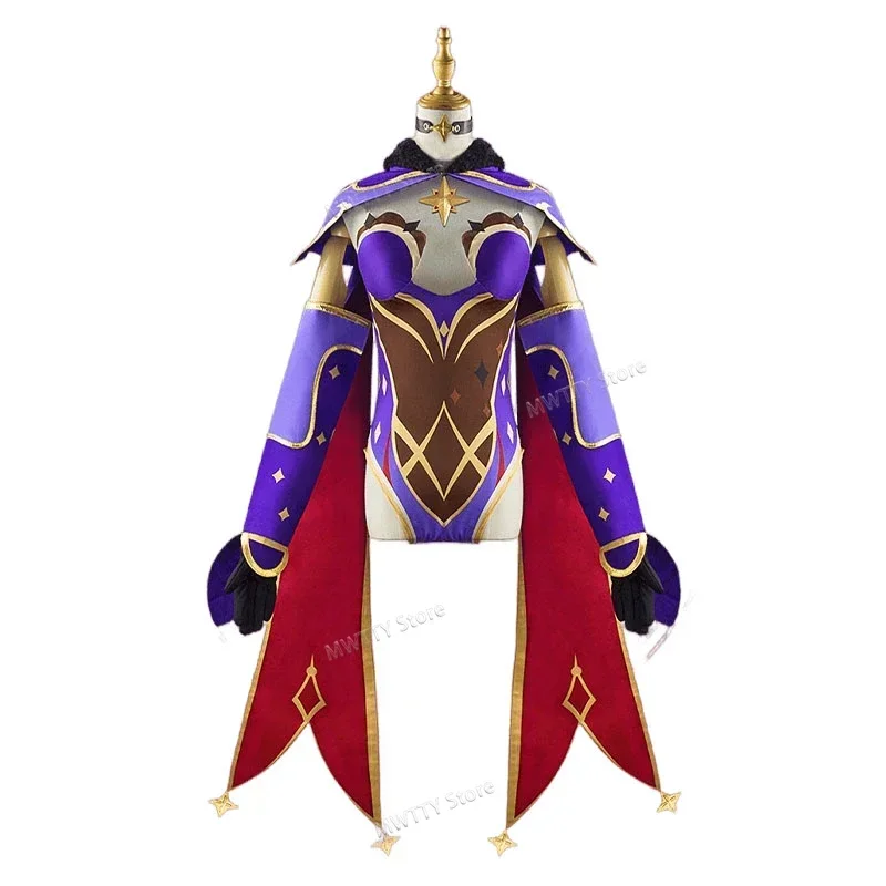Mona Косплей Игра Genshin Impact Астролог Megistus Костюм Сексуальная Аниме Униформа Платье
