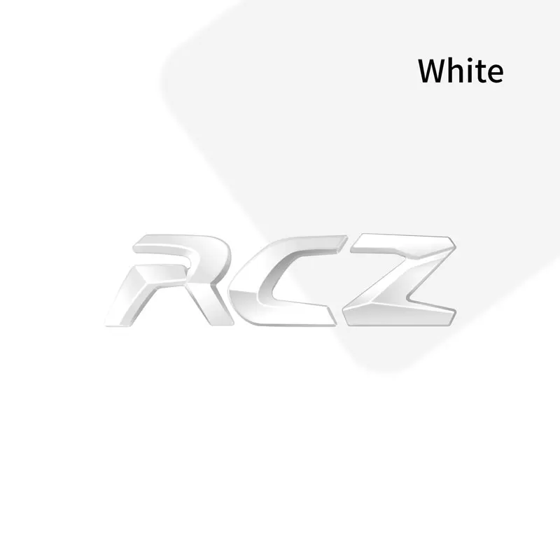 

Автомобильный 3D металлический декор с буквенным логотипом, боковое крыло, задний багажник, эмблема, значок, наклейка, наклейки для Peugeot RCZ, аксессуары для стайлинга автомобиля