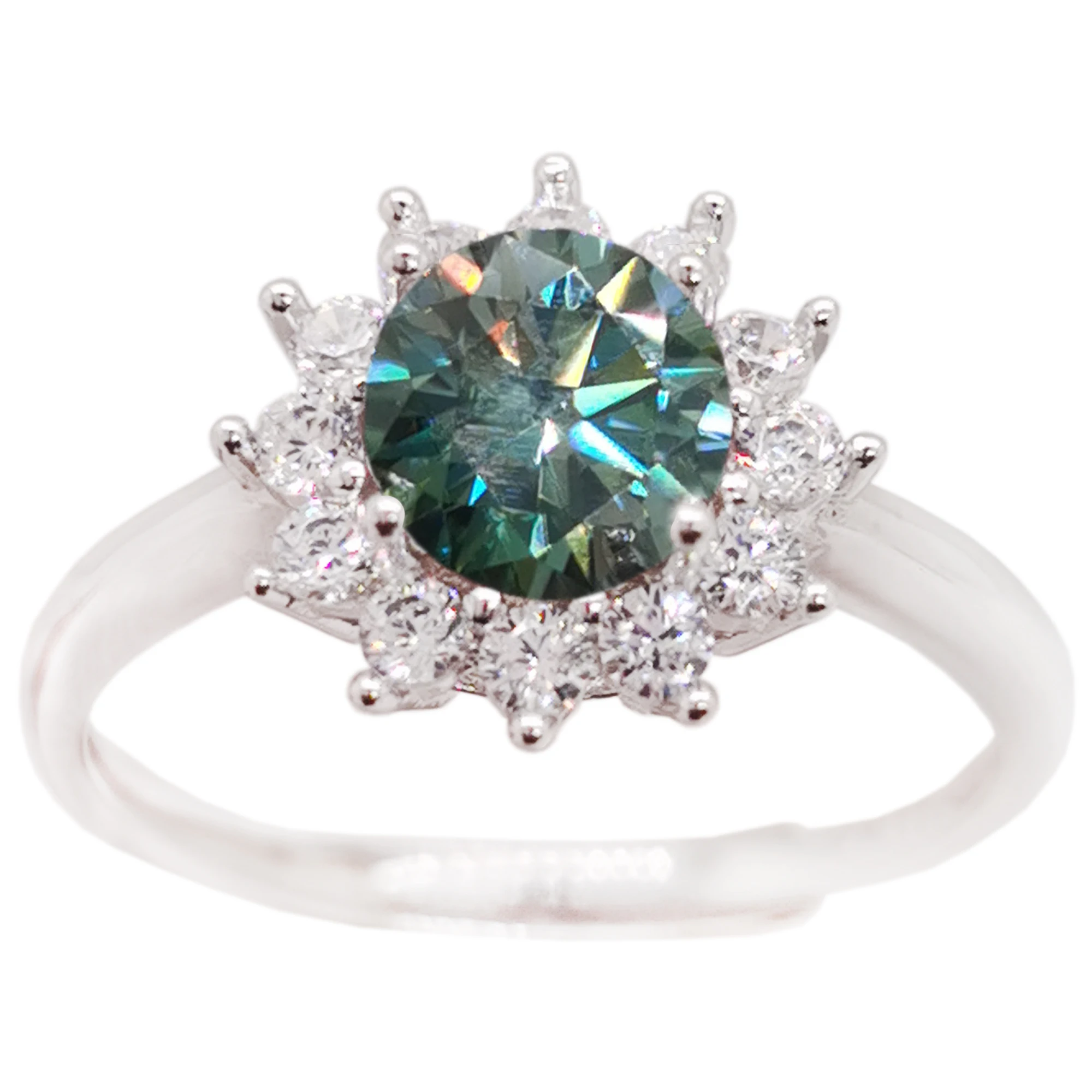

Обручальное кольцо с зеленым муассанитом, 1 карат, 6,5 мм, класса VVS, серебряное кольцо с муассанитом, золотое покрытие 18 К, 925 стандарта
