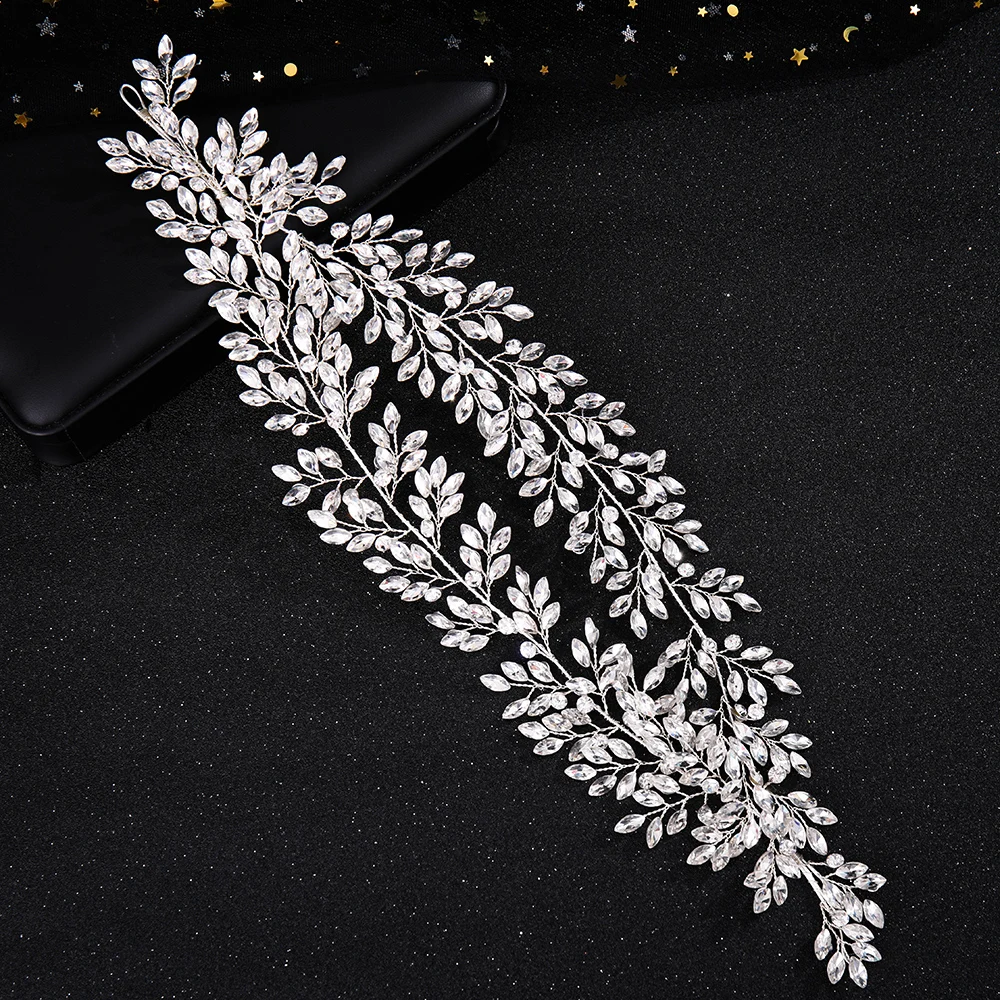 

Роскошная повязка стразы свадебные аксессуары для волос для невесты тиары и головные уборы женские украшения для волос