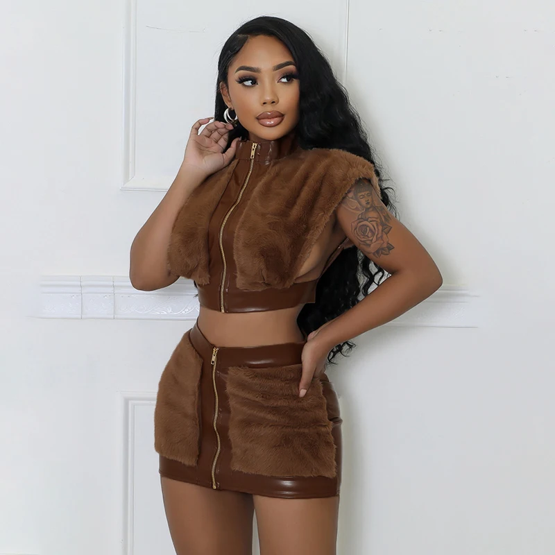 Комплект из двух предметов женская лоскутная одежда сексуальный топ без рукавов