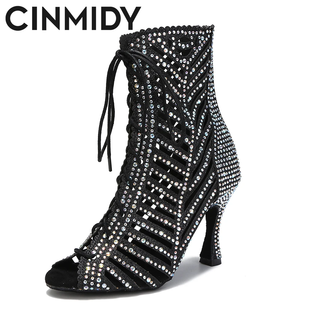

Женские высокие сапоги для латиноамериканских танцев CINMIDY