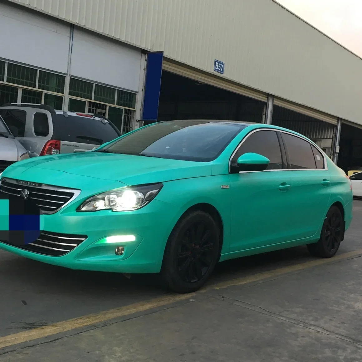 2 шт. 50*150 см электрооптическая металлическая зеленая пленка для кузова